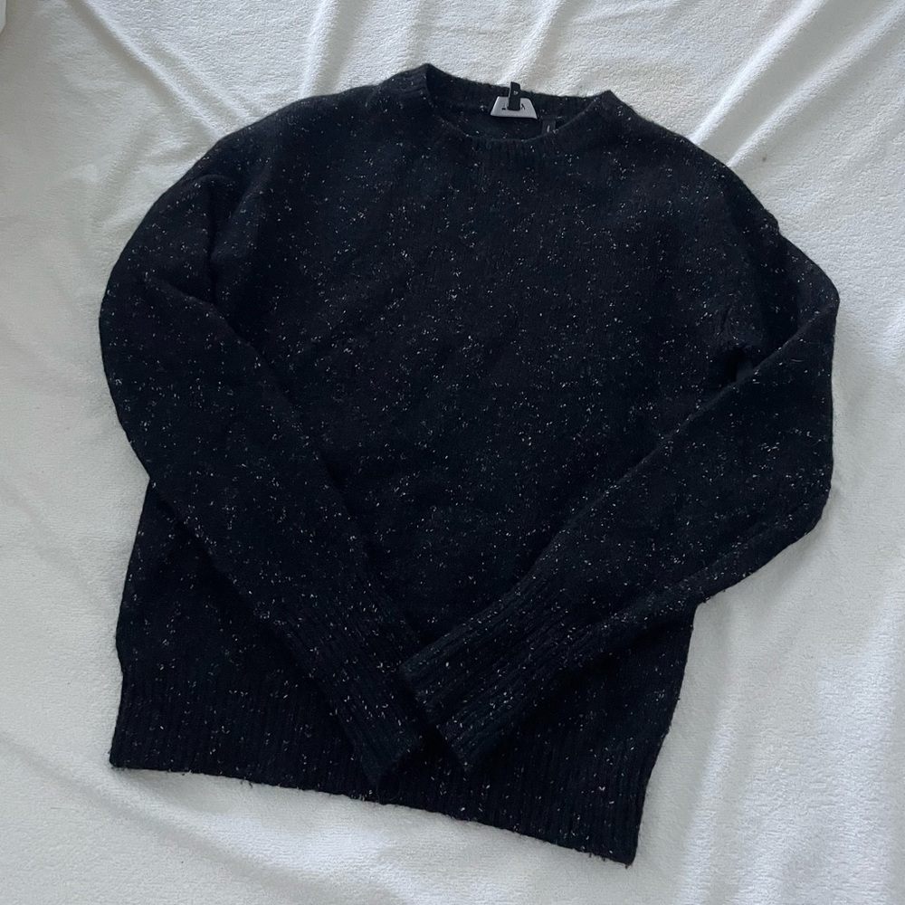 Speckled theory wool sweater